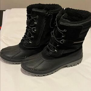 Lands' End Black Winter Boots